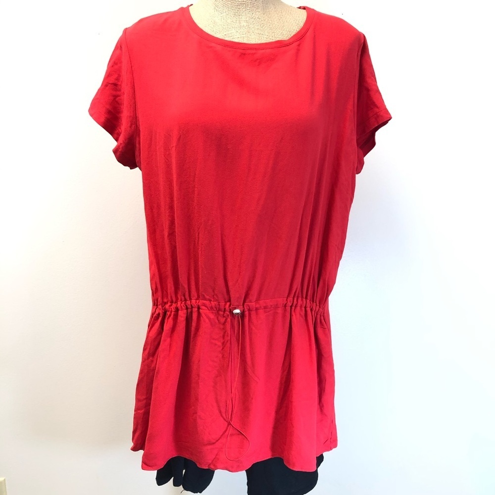 Zara WB COLLECTION red drawstring tunic small